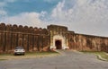 A beautiful exterior view of entrance of a fort