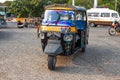 JAIPUR, INDIA - CIRCA NOVEMBER 2017: Auto rikshaw in street of India
