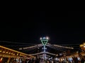 Jaipur, India, circa 2021 : Picture of a market lit up for diwali