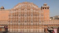 JAIPUR, INDIA - MARCH 20, 2019: afternoon wide angle view of hawa mahal palace in jaipur Royalty Free Stock Photo