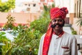 JAIPUR, INDIA - NOVEMBER 9, 2017: Unidentified sikh man in India
