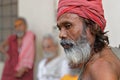 Sadhu in an Ashram of Jaipur Royalty Free Stock Photo