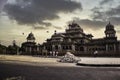 Jaipur, India - October 20, 2012: Wide angle view of palace lookalike Indian architecture of Albert hall museum Royalty Free Stock Photo
