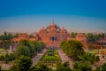 Jaipur, India - September 19, 2017: Akshardham Temple in New Delhi, India. Akshardham or Swaminarayan Akshardham complex Royalty Free Stock Photo