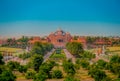 Jaipur, India - September 19, 2017: Beautiful landscape of Akshardham Temple in New Delhi, India. Akshardham or Royalty Free Stock Photo