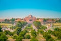 Jaipur, India - September 19, 2017: Beautiful landscape of Akshardham Temple in New Delhi, India. Akshardham or