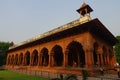 Jaipur, India - September 19, 2017: Beautiful muslim architecture detail of Diwan-i-Am, or Hall of Audience, inside the