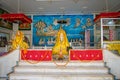 JAIPUR, INDIA - SEPTEMBER 19, 2017: Indoor view of a temple Goddess Kali Ma and God Bhairav Murti in Jaipur local Temple