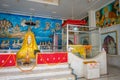 JAIPUR, INDIA - SEPTEMBER 19, 2017: Indoor view of a temple Goddess Kali Ma and God Bhairav Murti in Jaipur local Temple