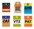 Jaipur visakhapatnam patna bandung auckland ahmedabad baggage tag