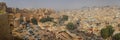 Panoramic view of the city of Jaisalmer from the Jaisalmer Fort, Rajasthan, India Royalty Free Stock Photo