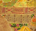 Jaisalmer, India. Vintage Handmade Patchwork Tapestry Wall Hanging