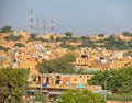 Jaisalmer, Rajasthan, India. City and cell towers