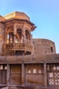 Balcony view of Jaisalmer Fort Palace. It is UNESCO World Heritage site