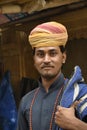 JAISALMER, RAJASTHAN, INDIA, November 2018, Local resident in traditional dress