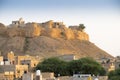 Jaisalmer,Rajasthan,India - October 15,2019: Jaisalmer Fort or Sonar Quila or Golden Fort. living fort - made of yellow sandstone