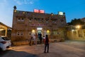 Tourists entering desert cultural museun, at Jaisalmer city in the afternoon