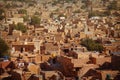 Jaisalmer, Rajasthan, India. Ordinary street of the town