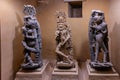 Beautiful stone made antique sculptures of Hindu Gods and Goddesses inside