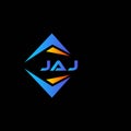 JAJ abstract technology logo design on Black background. JAJ creative initials letter logo concept Royalty Free Stock Photo