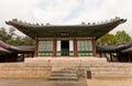 Jajeongjeon Hall of Gyeonghuigung Palace (1620) in Seoul, Korea Royalty Free Stock Photo