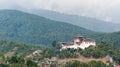 Jakar Dzong on mountain Royalty Free Stock Photo