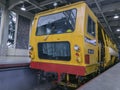 Jakarta, 18 April 2019 : Swiss Plasser Theurer Duomatic Ballast Tamper Railway Maintenance Machine For Tamping, Maintenance