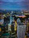 Jakarta city lights Royalty Free Stock Photo