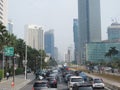 Jakarta city street.