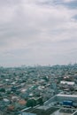 Jakarta city view captured from a rooftop perspective Royalty Free Stock Photo