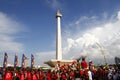 Jakarta Festival at National Monument Monas Royalty Free Stock Photo