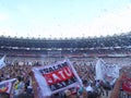 Hundreds of thousands of people attend the Jokowi - Ma`ruf Amin campaign in Senayan.