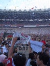 Hundreds of thousands of people attend the Jokowi - Ma`ruf Amin campaign in Senayan.