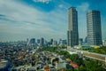 JAKARTA, INDONESIA: Beautiful landscapoe of the city of Jakarta with some huge buildings in Jakarta
