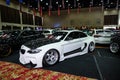 Modified white BMW M2 coupe with wide bodykit in IAM automodified jakarta 2023