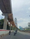 Jakarta, Indonesia - December 19th 2020, LRT track at Jakarta Royalty Free Stock Photo