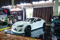 Modified white Toyota 86 or GT86 in IAM automodified jakarta 2023 Royalty Free Stock Photo