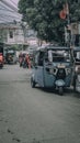 Traditional vehicles in Indonesia called Bajaj