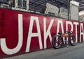 Jakarta, Indonesia - February 2021 : Lowrider custom bikes on the street of jakarta Royalty Free Stock Photo