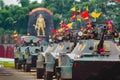 Indonesian Marine Corps troops parade