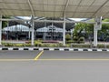 Waiting room for arrival and pick-up passengers at Soekarno Hatta International Airport, Jakarta Indonesia Royalty Free Stock Photo