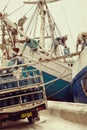 Jakarta, Indonesia - January 22, 2018 : Indonesian port workers