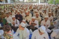 Muslim worshipers prays together