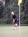 Male golf player on professional golf course