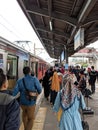 Tanah Abang Station in Jakarta Royalty Free Stock Photo