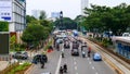 Traffic on Jalan Sudirman