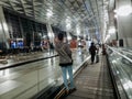Jakarta Indonesia, May 2021 - Soekarno Hatta airport is busy at night.