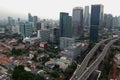 Aerial view of a Business District in Jakarta, Indonesia