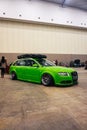 Modified Audi A4 B7 avant in car show Royalty Free Stock Photo