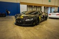 Modified Audi R8 V10 with Liberty Walk bodykit in a car show Royalty Free Stock Photo